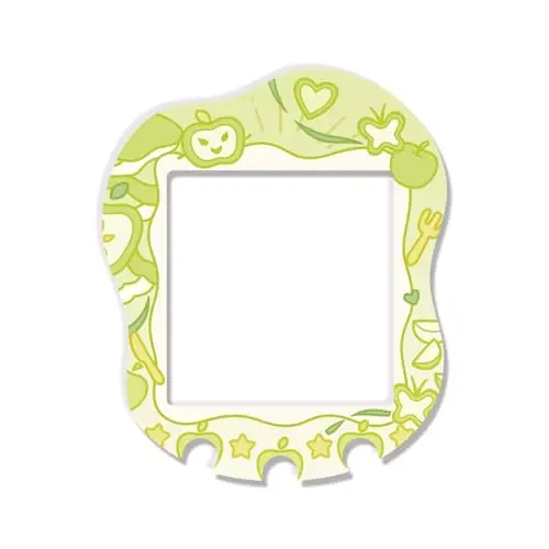 Holografische laser sticker voor de voorkant van de Tamagotchi Uni, zelfklevende sticker voor het zelf aanbrengen, glinsterende afwerking voor je virtuele huisdier.