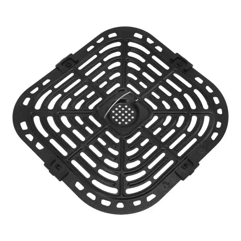 Friteuse knuspriger Platten korb mit Gummi füßen 24x23cm Friteuse Grill pfanne 304 Edelstahl Friteuse Ersatz knuspriger Platte