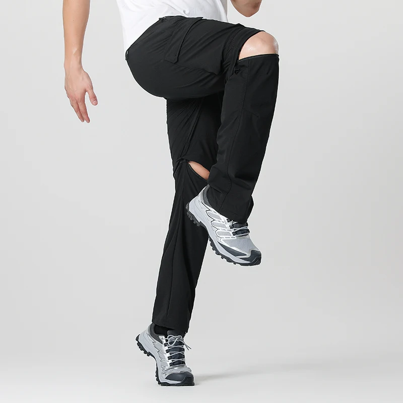 بنطال كارجو قابل للتحويل للمشي لمسافات طويلة للرجال، مقاوم للماء، سريع الجفاف، خفيف الوزن، سحاب قابل للإزالة، مثالي للمغامرات الخارجية وصيد الأسماك والتخييم، معدات المشي لمسافات طويلة متعددة الاستخدامات لجميع المواسم. #4