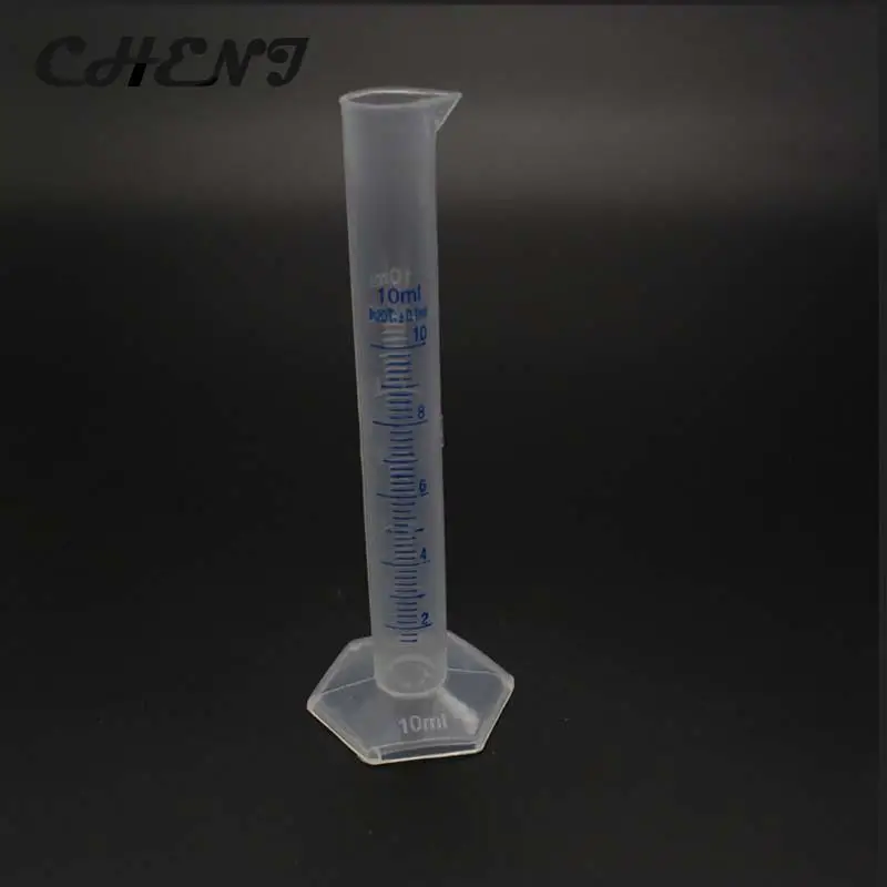 10ml Plastic Measuring Cylinder Graduated Container Tube For Lab Supplies Laboratory Tools 10ml