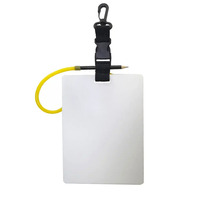 1 Page Underwater Writing Slate for Scuba Diving Wordpad as Diver Communication Gear and for Diving Logs with Pencil