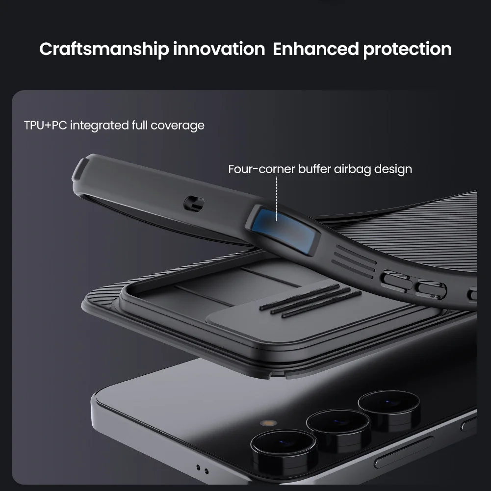 Case for Samsung S25 Ultra S24 FE S22 S23 S26 Plus Edge Nillkin CamShield Pro Lens Protection Cover