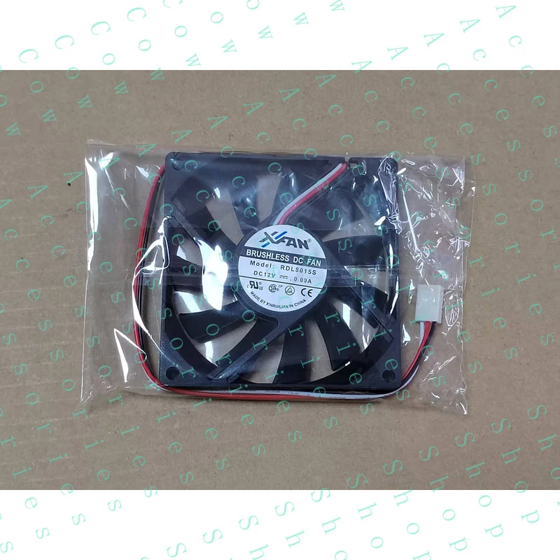 

PP+ 1PC silent cooling fan RDL8015S DC12V 0.09A 3-wire 80 * 15MM