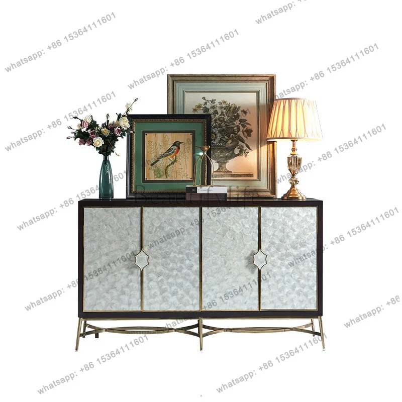 

Американский шкаф для прихожей в стиле лёгкой роскоши, приставной шкаф для столовой, постмодернистская простота.