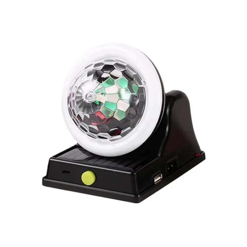 Solar Charging RGB Disco Ball Light Colorful Waterproof Magic Ball Light Rotating Creative DJ Dance Stage Light Terrace Decor