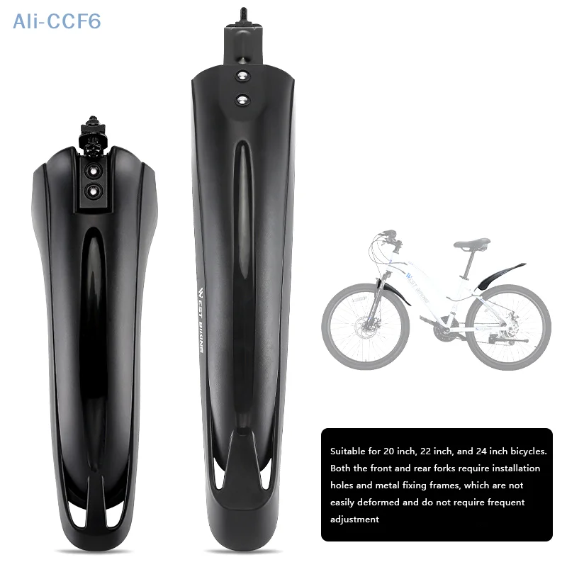 20/22/24 Inch Bicycle Rear Front Mudguard MTB Road Mountain Bike Mudguard Wear-resistant Cycling Accessories