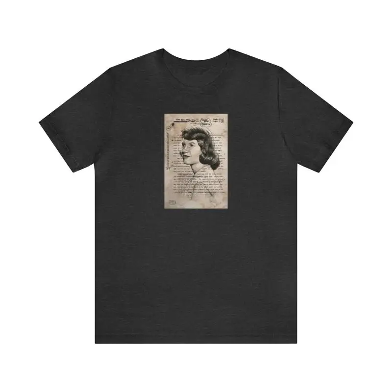 Sylvia Plath Portrait Quote T-Shirt