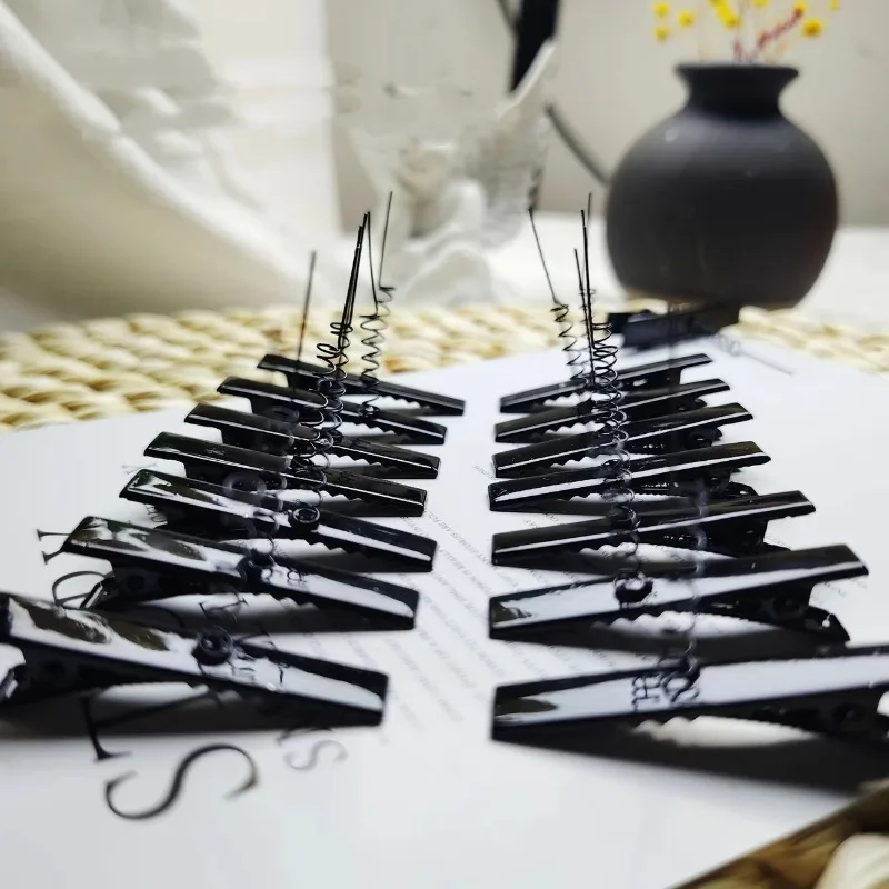 50/100PCS Clip Black Duckbill Clip,DIY Handmade Hair Clip Accessories, Durable and Multifunctional,for Home Party DIY Supplies