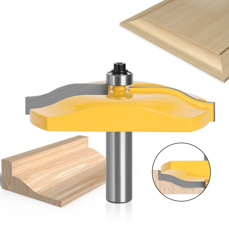 Milling Cutter 12mm Shank Raised Panel Router Bit Ogee Cabinet Door Wood Tool for Woodworking Frame
