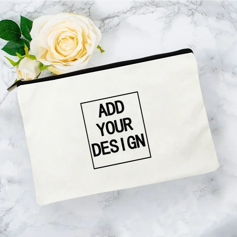 Kawaii Women's  make up bag Custom Cosmetic Bag for Make Up Mini Pouch Bags Logo of the company Customized gift for beauty salon