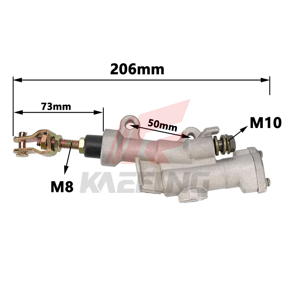 Motorcycle Rear Hydraulic Brake Master Cylinder Pump One Word Pump For YAMAHA XT250 XG250 WR250F WR250 WR450 YZ125 YZ250 YZ450