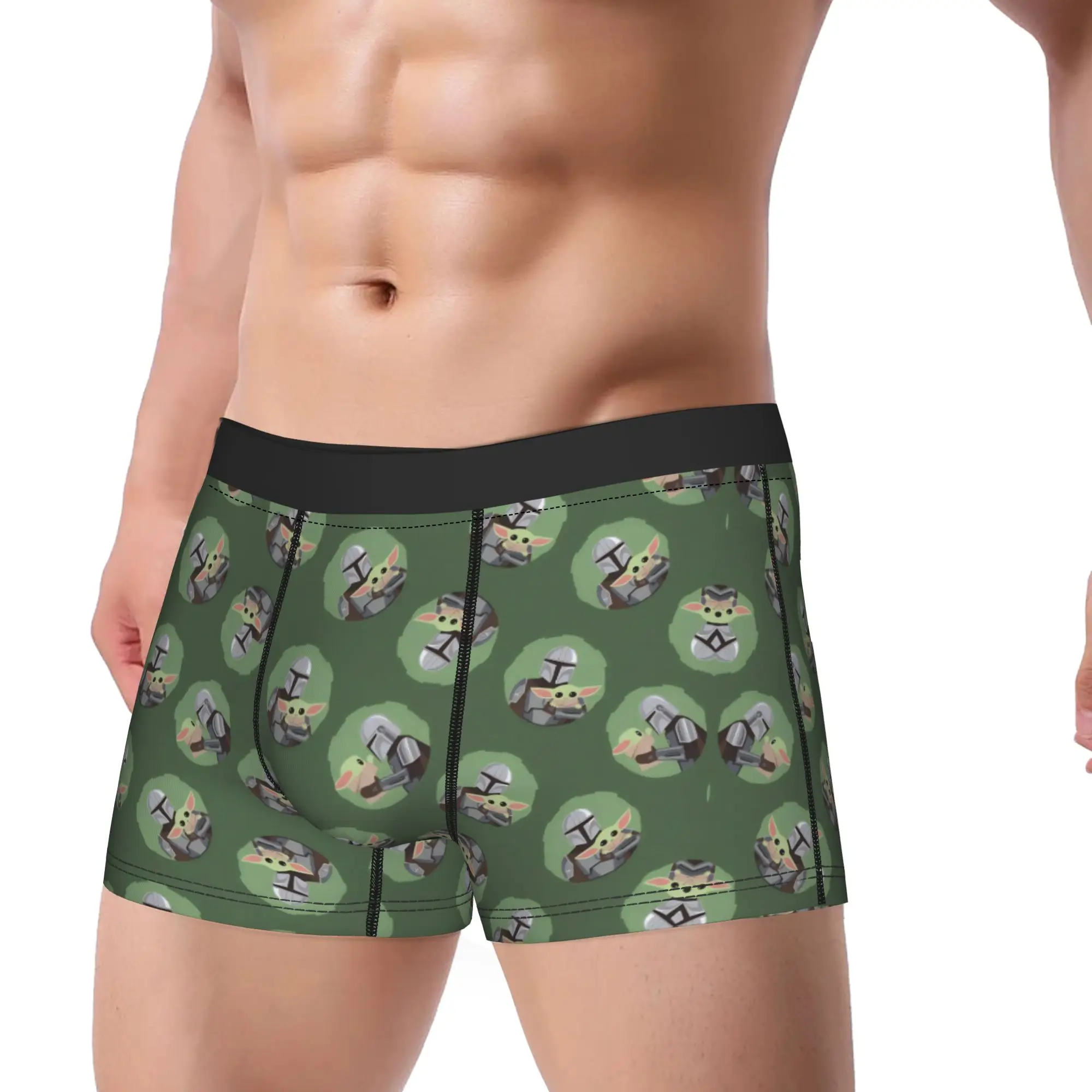 cueca-boxer-masculina-grogu-baby-yoda-mandalorian-starwars-novelty-boxer-briefs-shorts-calcinhas-homme-cuecas-respiraveis-​​m-xxl