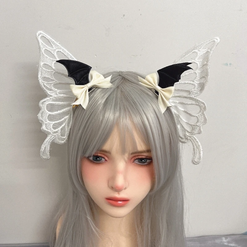 Butterfly Gothic lolita cosplay Harajuku Punk hairbands hairband hair hoop Lolita Buckle Punk cosplay Headband