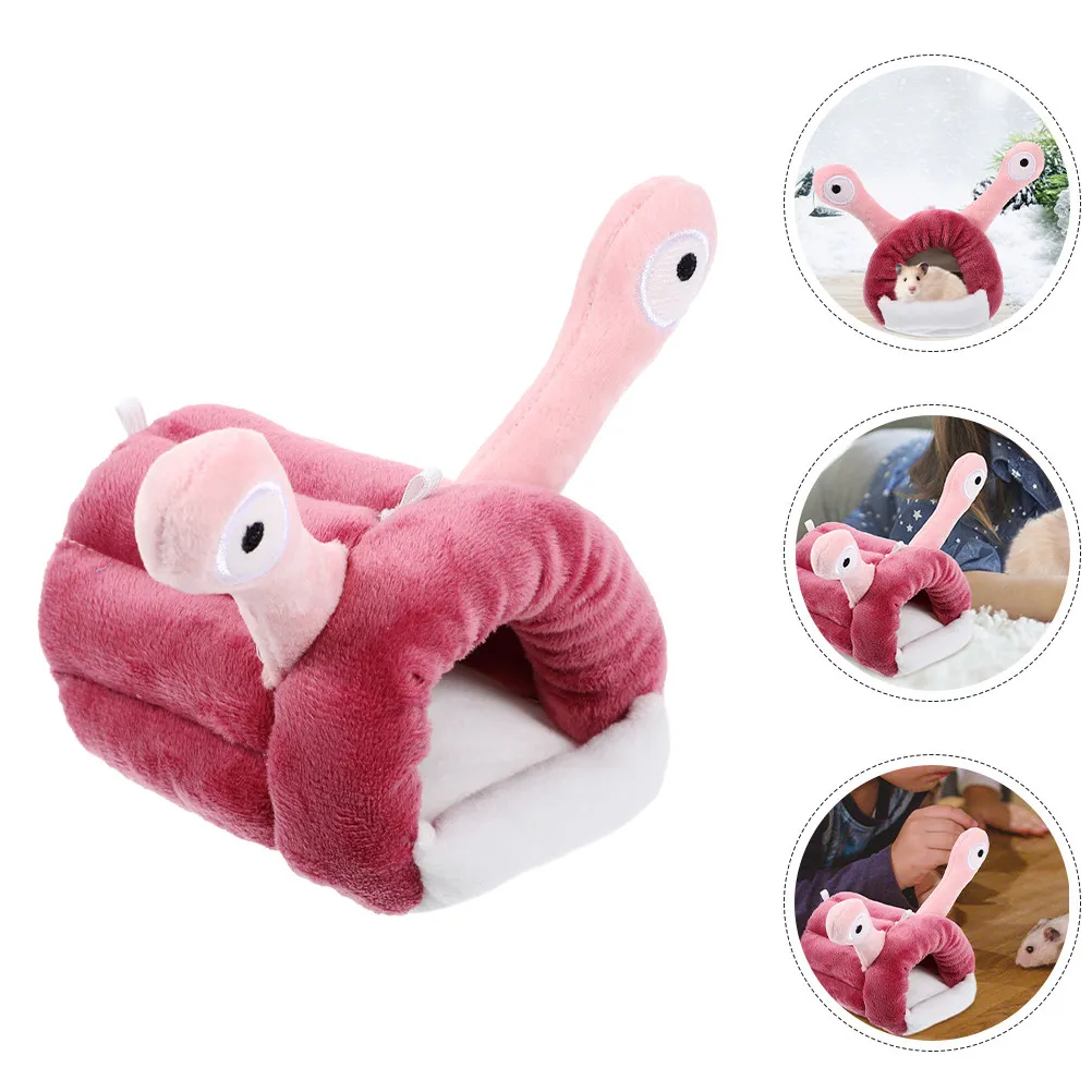 

Теплая хлопковая лежанка-убежище для хомяков, зимнее спальное место для морских свинок, уютное гнездо для мелких животных, уютная лежанка для хомяков, теплая лежанка для шиншилл