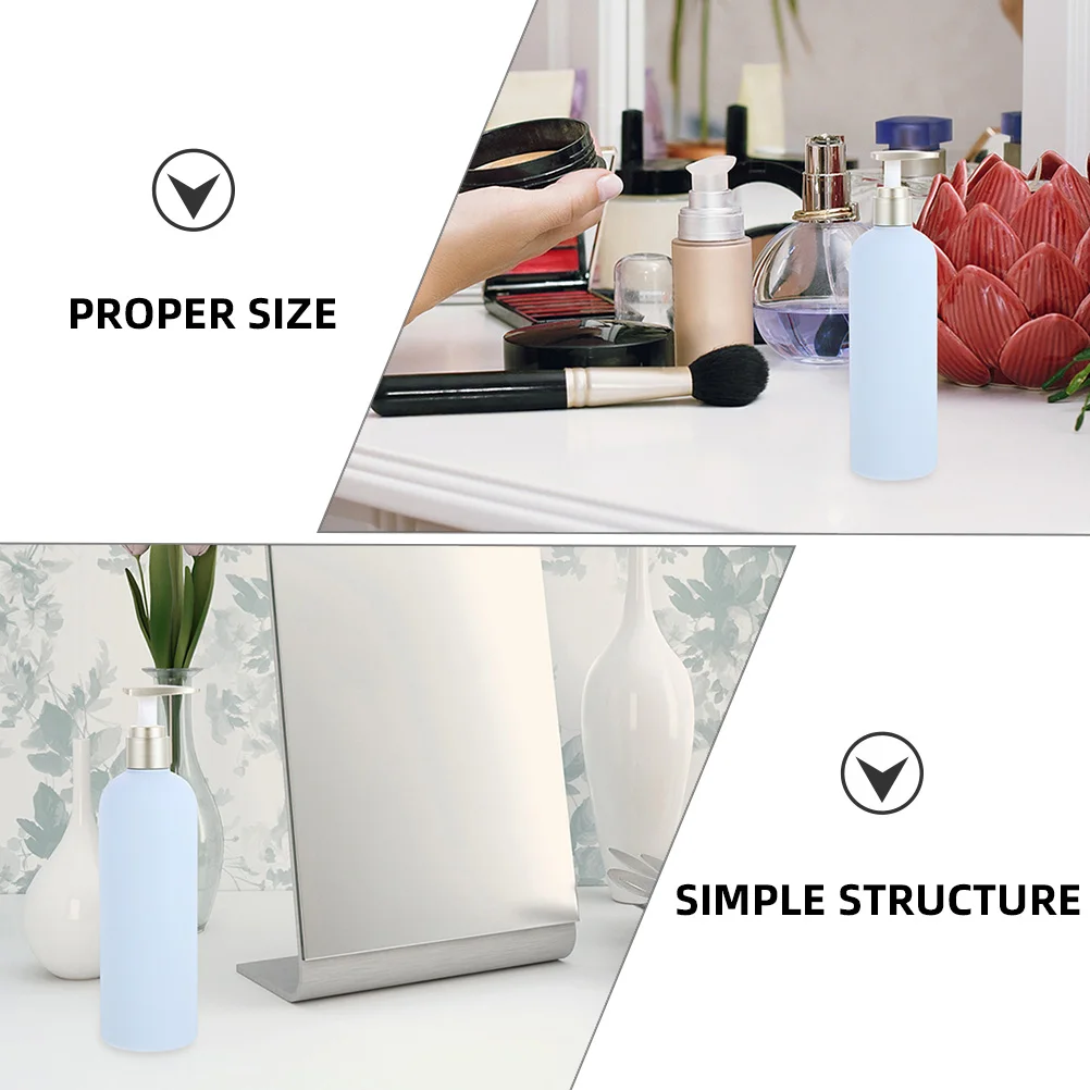 4 szt. Butelki z pompką do płynów, wielokrotnego użytku, 400 ml, puste butelki z pompką do szamponu, żelu pod prysznic, płynu do ciała, dozownik.