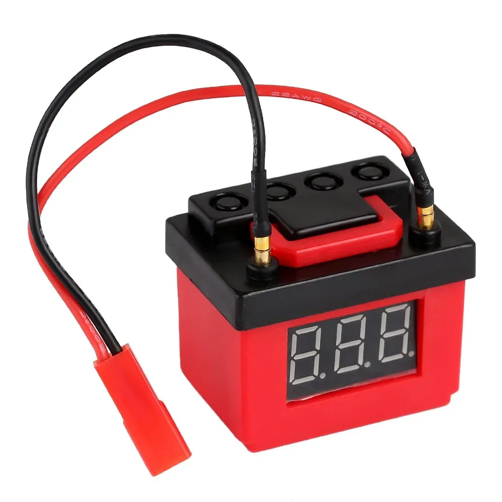 INJORA Low Voltage Alarm Lipo Battery Tester Simulation Decoration for 1/10 RC Crawler Car Axial SCX10 TRX4 TRX6 Gen8 VS4-10