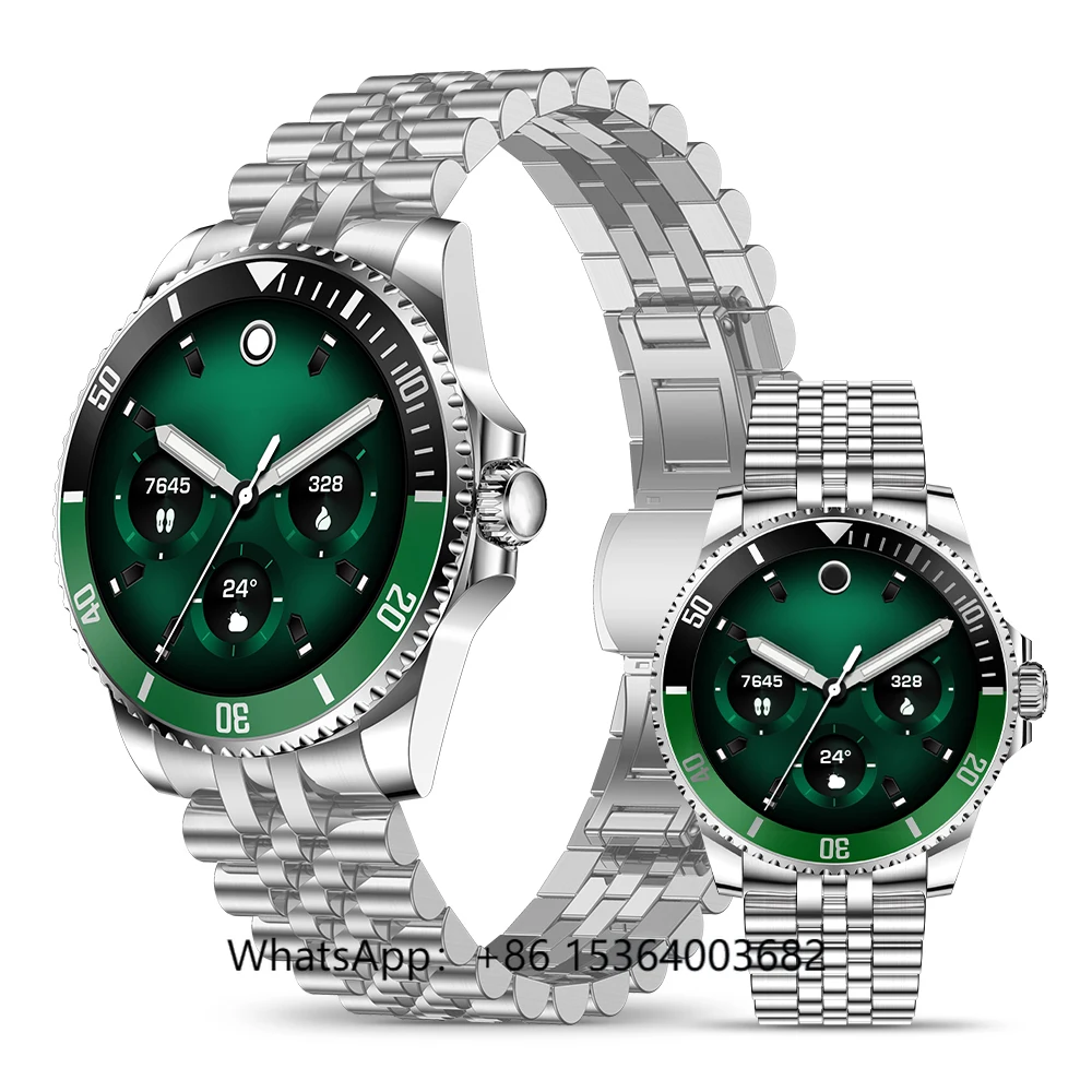 TJXL-2025 H66 Relojes Smartwatch 1.19 polegadas Tela Amoled BT Chamada Freqüência Cardíaca ChatGPT Rastreador de Fitness Homens Clássico Relógio Inteligente