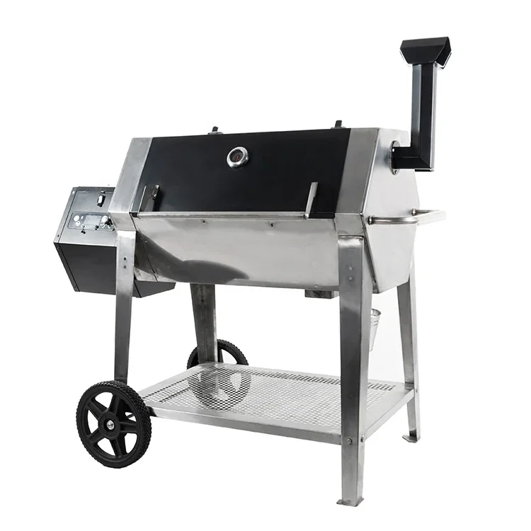 Electric  Digital Control dese wood pellet smoker smoke bbq grill