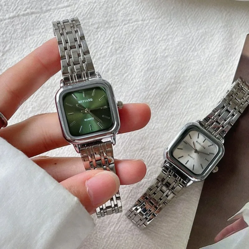 ساعة نسائية فاخرة من أفضل العلامات التجارية، ساعات نسائية بحزام فولاذي أنيق، ساعة يد كوارتز Montre فام، هدايا جميلة، ساعة يد كوارتز #6
