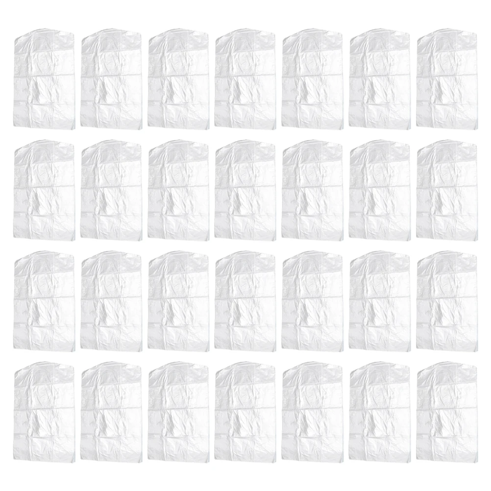 

100 Pcs Dust Cover Garment Covers Dry Cleaning Bag Clear Clothing Bags Clothes Cleaner