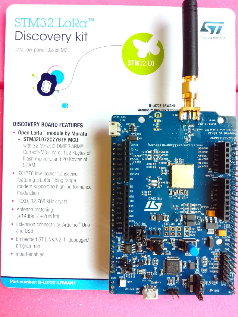 

1pcs Spot B-L072Z-LRWAN1 STM32L072 LoRaWAN Discovery Board Transceiver Development Board Winder