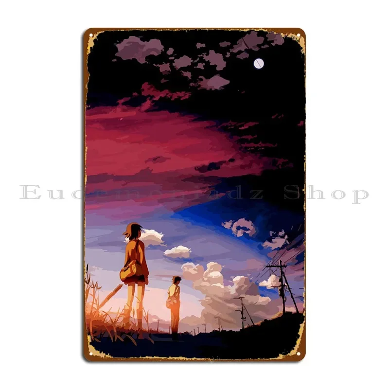 5 Centimeters Per Second Metal Signs Print Pub Club Bar Vintage Cinema Tin Sign Poster