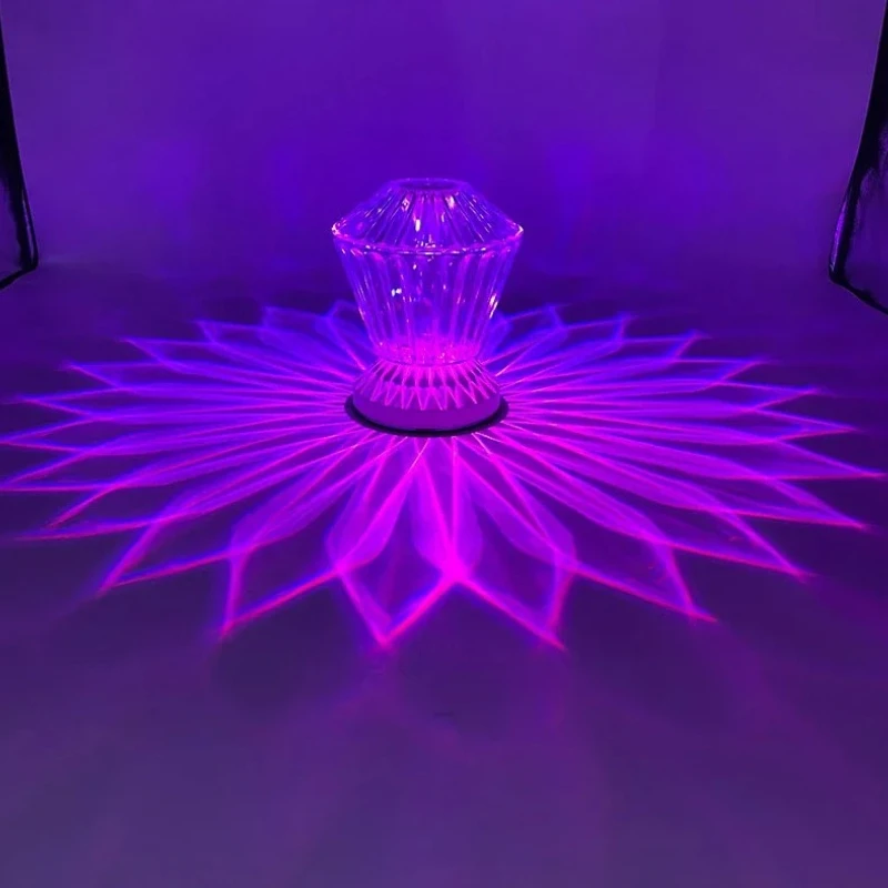 

Crystal Table Lamp Acrylic Decoration Desk Lamps for Bedroom Bedside Bar Crystal Lighting Fixtures Gift LED Night Light