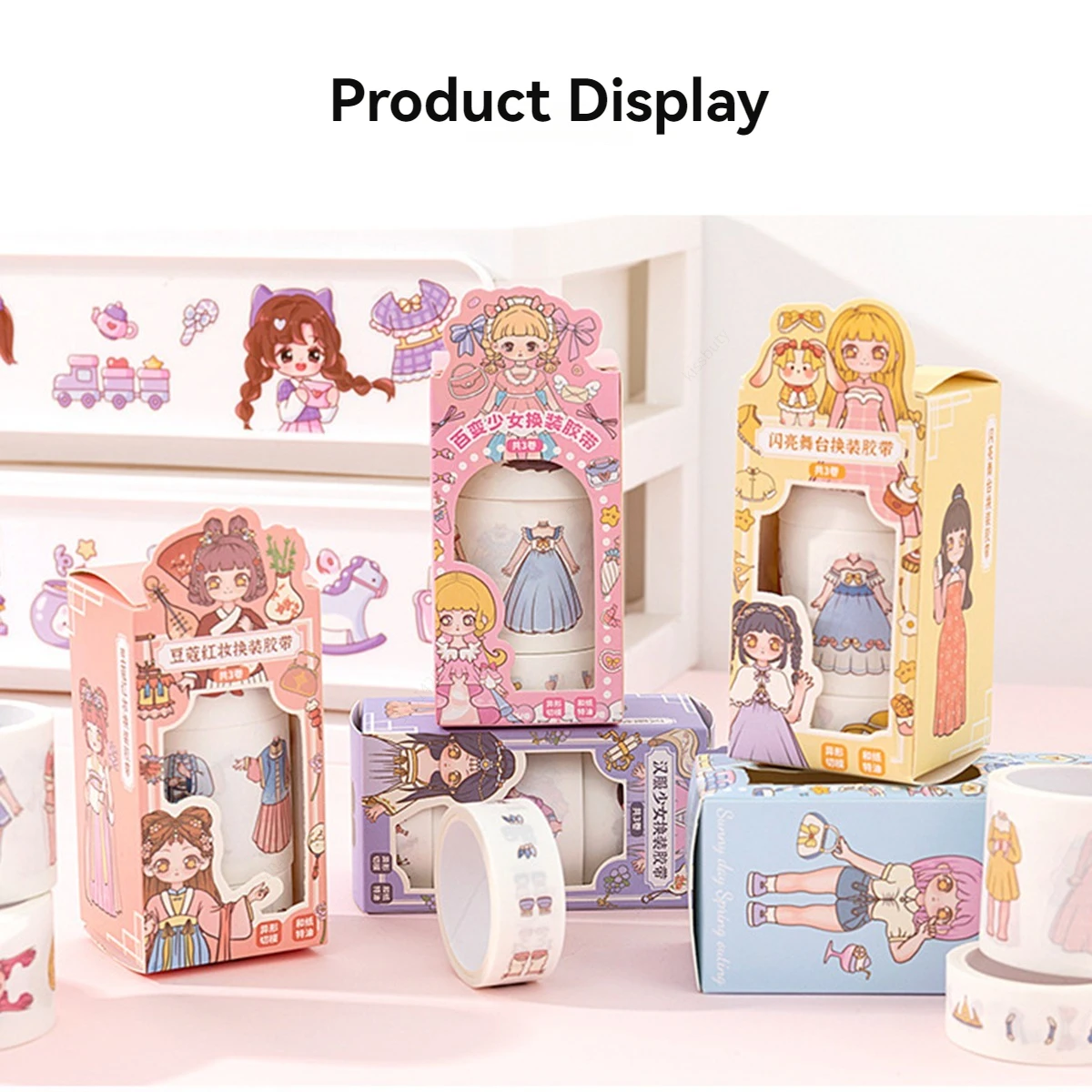 

Лента Васи, наклейка принцессы, наклейка для девочек, мультяшная лента Васи, милый детский справочник, наклейка для украшения одежды с персонажем