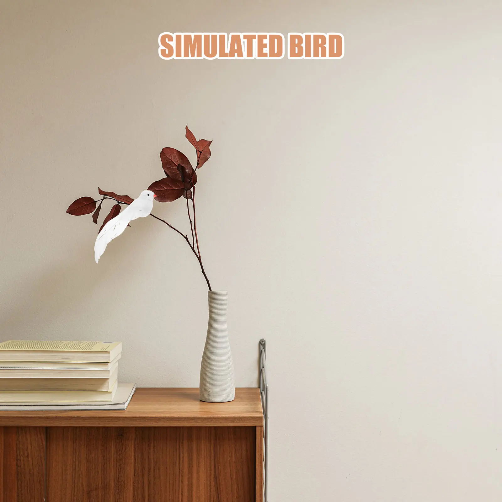 

4 PCS Simulation Bird Clip-on Dove Decorations Pigeon Decorative Models
