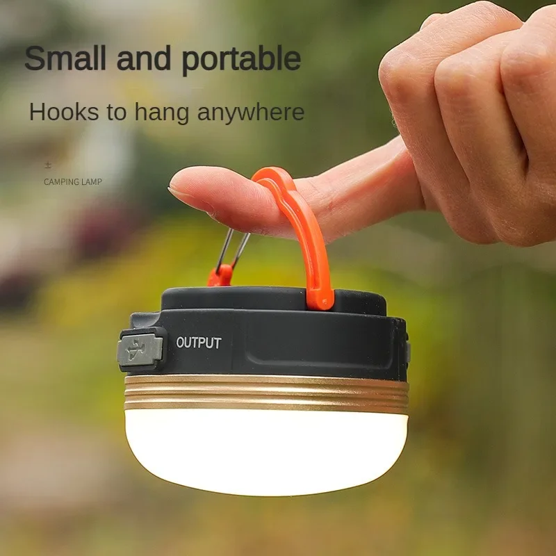 

Mini Outdoor Camping Lantern 3 Modes Adjustable Tent Ambient Hanging Light 1800 mAh Rechargeable Portable Waterproof Work Lamp