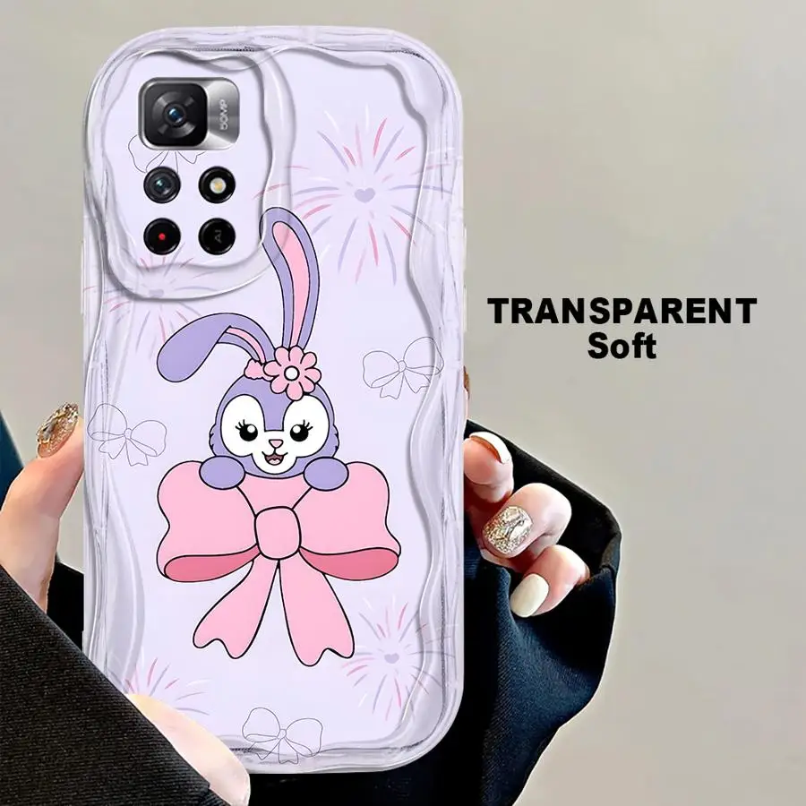 Custodia per Xiaomi Poco X5 X3 Pro X3 NFC Custodia morbida per telefono trasparente Disney Cute StellaLou