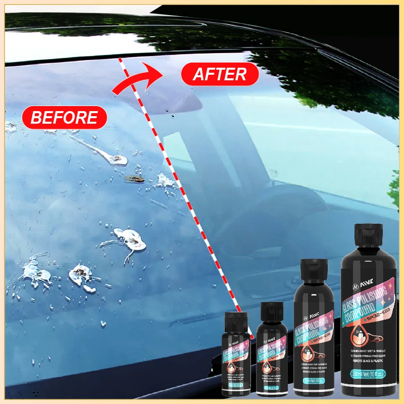 Car Glass Oil Film Remover Paste AIVC-E Auto Glass Film Coating Agent Anti-fog Glass Cleaner Windshield Polish  Auto Detailing