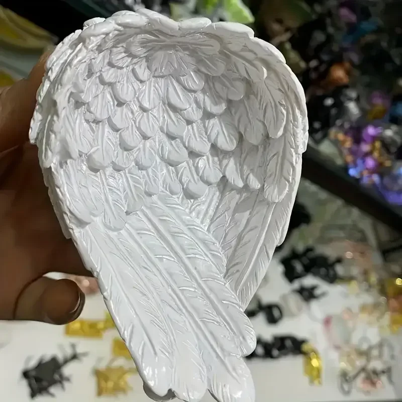

Angel Wings Resin Silicone Mold Heart-Shaped Box & Candle Holder with Detailed Winged Design for Crafting And DIY Projects