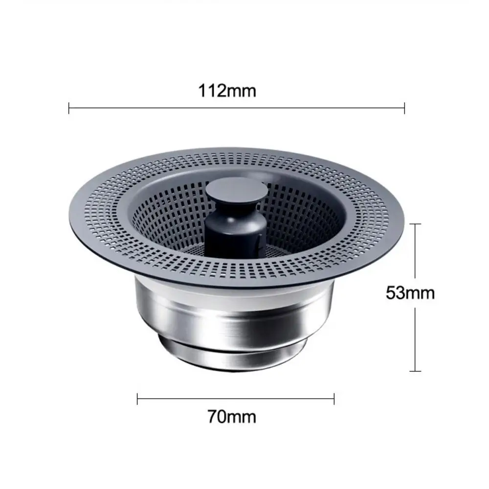 Sitko odpływowe do zlewu kuchennego ze stali nierdzewnej Wyskakujące siatkowe sitko do zlewu ze stali nierdzewnej Odkurzacz zapobiegający zatykaniu