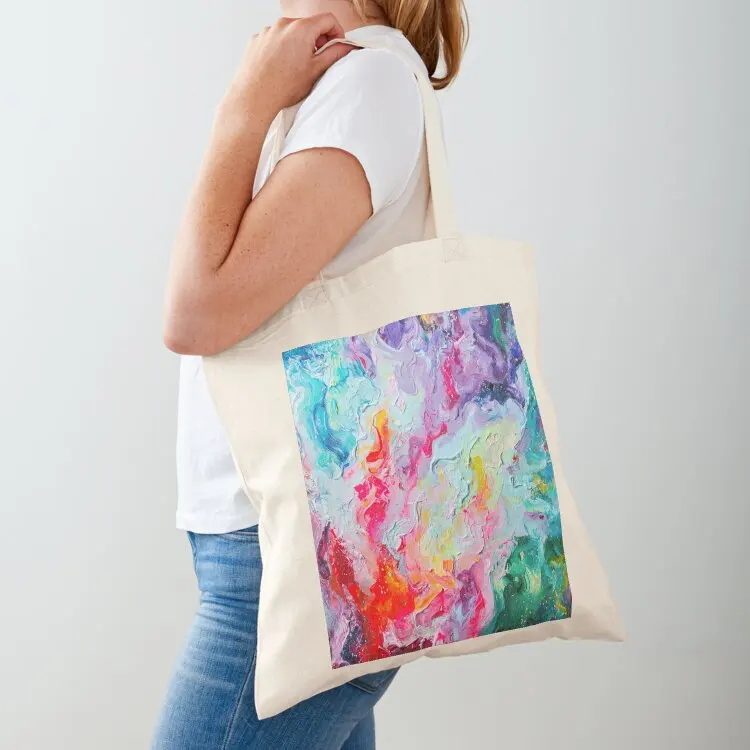 

Elements - Spectrum Abstraction Tote Bag Canvas shoulder bag canvas shopping bag Portable shopping
