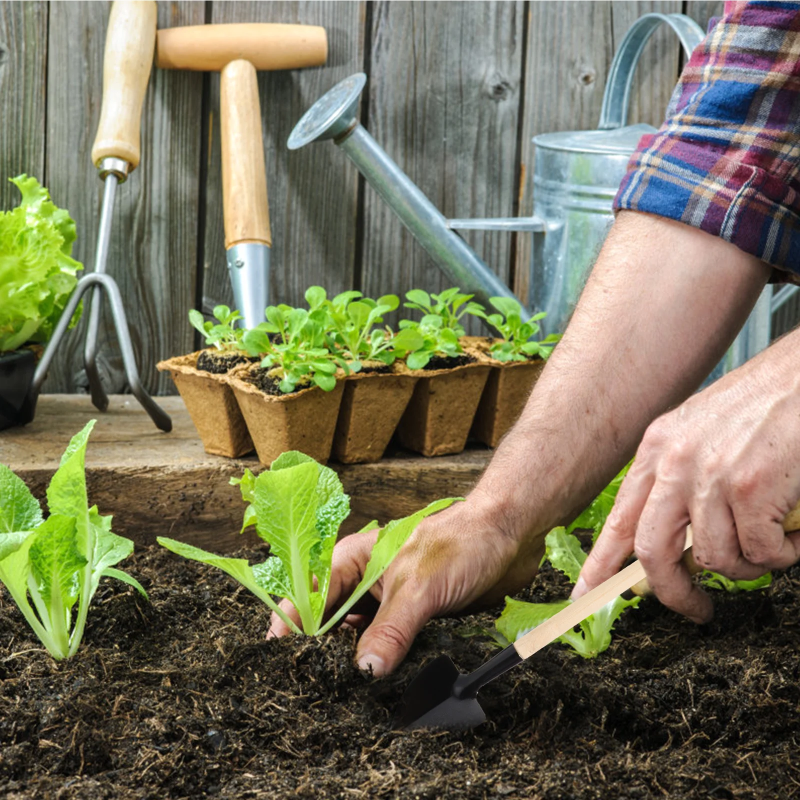 

1 Set Garden Tools Kit Mini Shovel For Planting Accessories Bonsai Succulent Transplanting Supplies Growing Plants Gardening