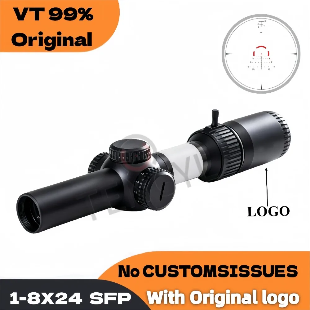 Original VT Optics 1-8X24 Second Focal Plane(SFP) Riflescope AR-BDC3 Reticle Waterproof/Shock Resistant
