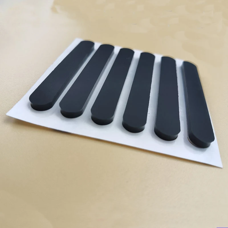 Width 3-20mm Length 12-160mm Self Adhesive Silicone Rubber Oval Mat Cabinet Equipment Anti-slip Feet Pad Floor Protectors