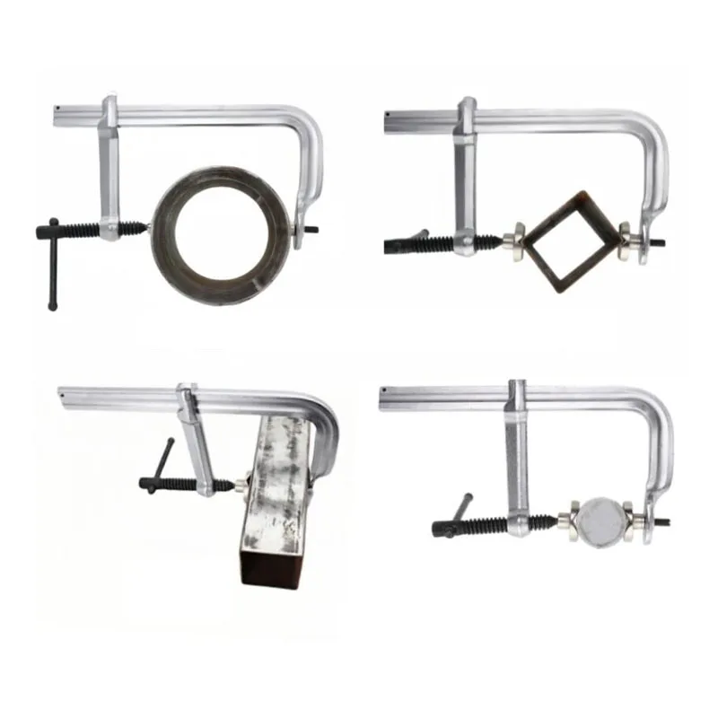 Heavy Duty Steel Pipe Welding Alignment F-Clamp Multi-functional for round Square Pipe Flat Plate Max Opening 200mm