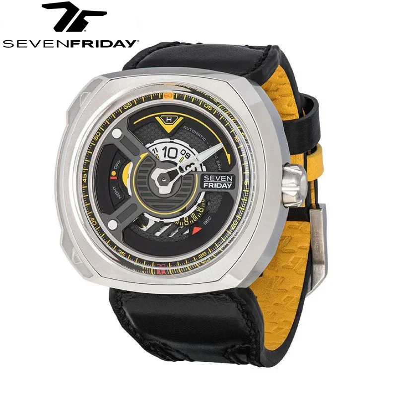 NEW original SEVENFRIDAY W series watch W1/01 men\'s and women\'s automatic mechanical watch luxury fashion sevenfriday retro