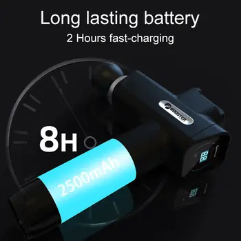 Masážní pistole Booster M2-D, hluboká tkáňová perkuse, masážní přístroj na krk a záda, přenosný masážní přístroj na fascii, relaxaci svalů, elektrický masážní přístroj 12 nejlepší prodej dermoterapeutická pistole - №6