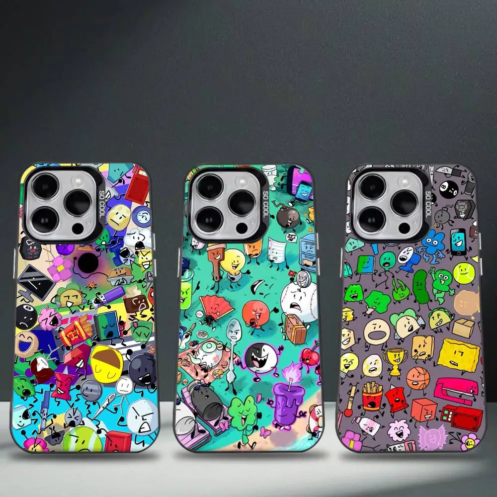 

Bfdi Battle For Dream Island Phone Case For iPhone 17,16,15,14,13,12,11,Pro,Max,Plus,E,Air,Mini Black Tpu Cover