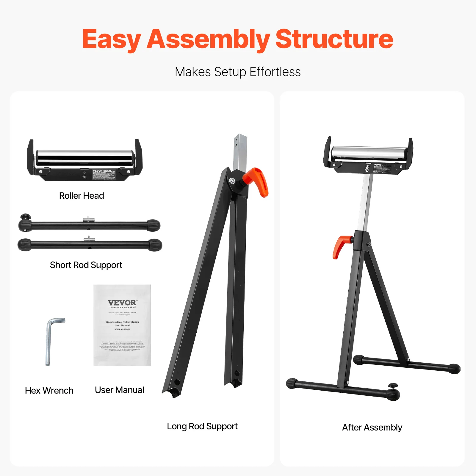 حامل الأسطوانة SucceBuy 250 رطل/135 رطل LBC ارتفاع قابل للتعديل مع رأس دوار من الفولاذ المصقول 11.5 بوصة دعم تمديد النجارة