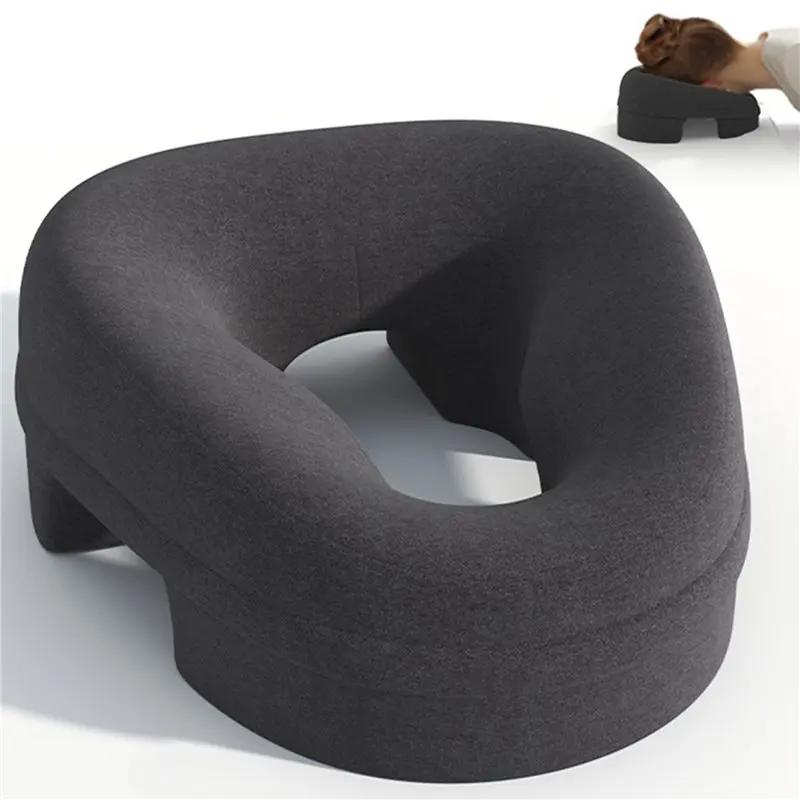 【FITTING】2X Memory Foam Breathable Head-Pillow Ergonomics Lying Down Pillow Rest Support Pillow Body Massage Face Rest Pillow B