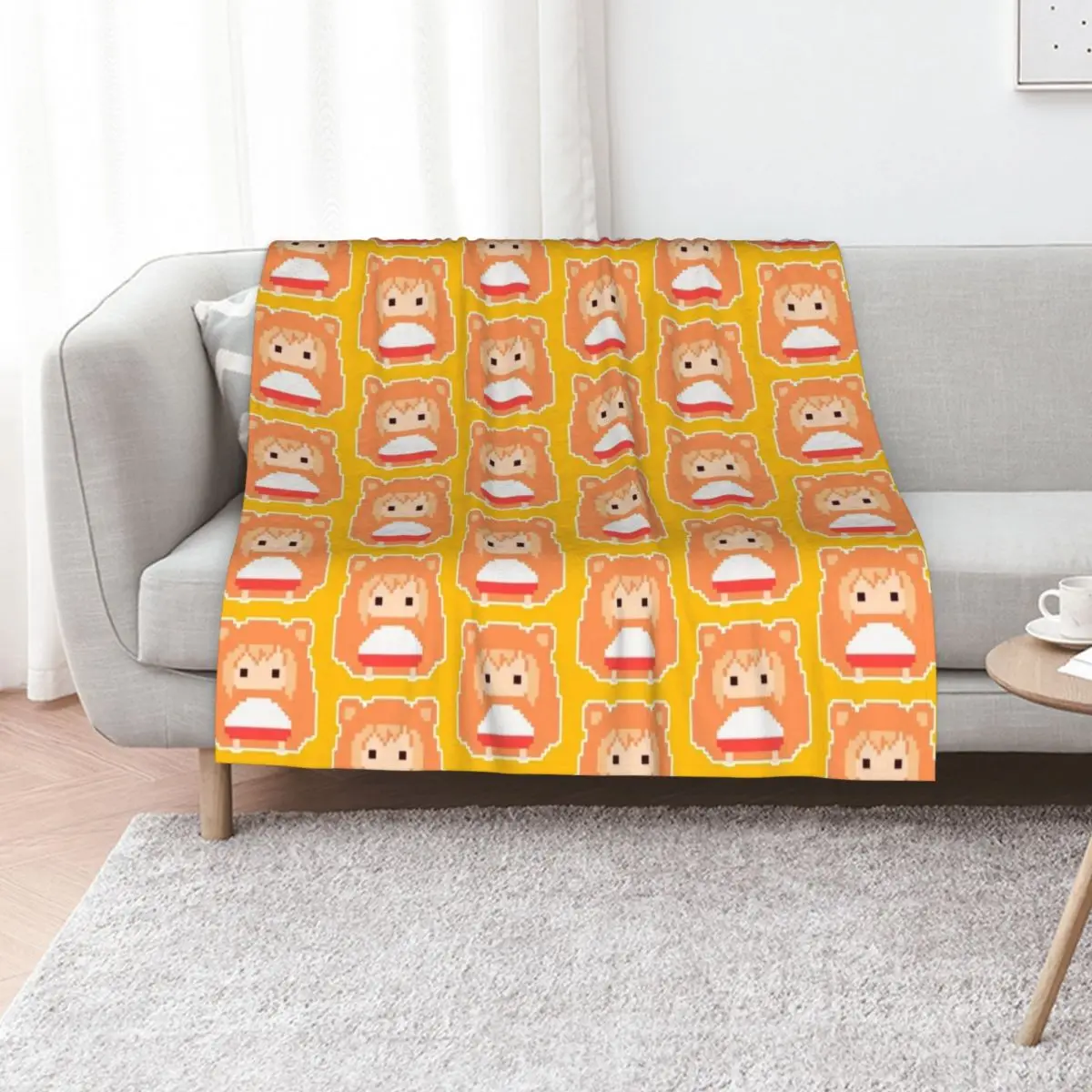 8bit Umaru Chan Throw Blanket Lightweight Warm Blanket for Indoor Outdoor Use
