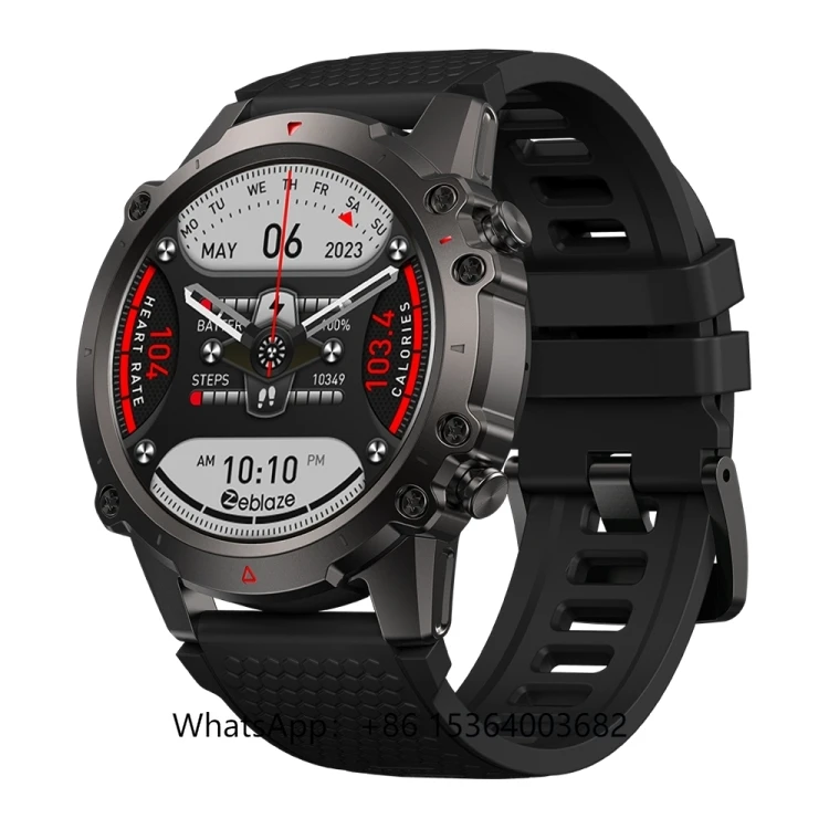 

TJXL-Zeblaze Vibe 7 Lite 1.47 Inch IPS Screen 3 ATM IP69K Waterproof Smart Watch, Support Voice Call / Health Monitoring