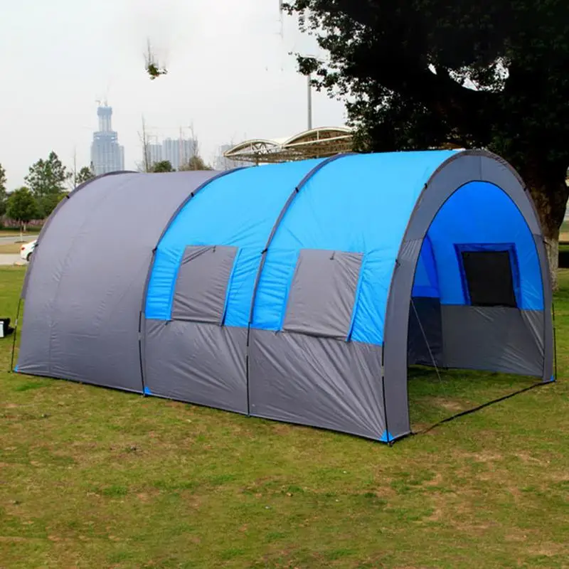 Extra Large Tunnel Tent 8-10 Person Tunnel Tent Camping Portable Tent Outdoor Accessories Waterproof Windproof Tent For Picnic