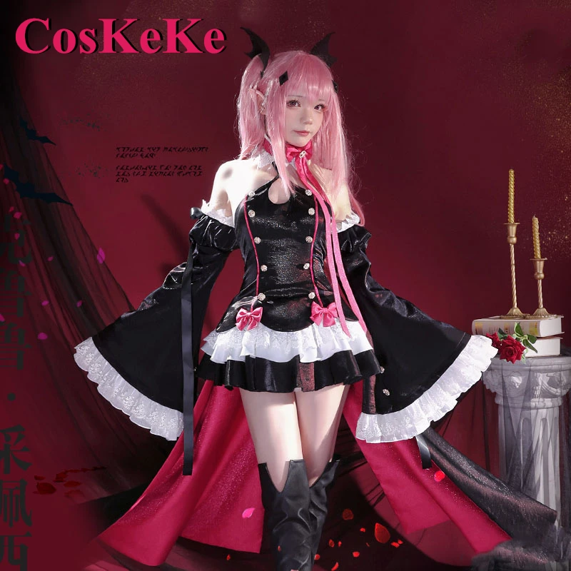 

CosKeKe Krul Tepes Cosplay Anime Seraph Of The End Costume Lovely Nifty Formal Dress Women Halloween Party Role Play Clothing