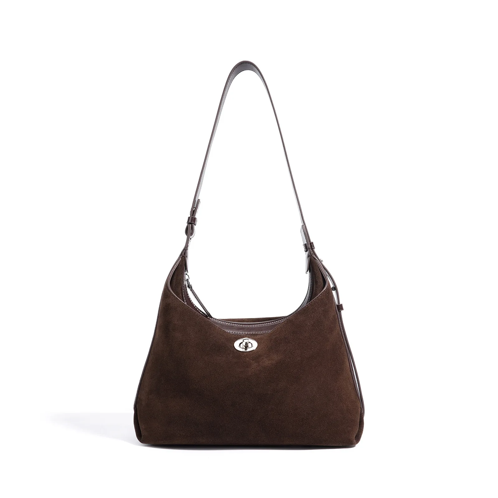Vintage Everyday Shoulder Bag for Women Genuine Leather Adjustable Strap Convertible Crossbody Handbag Luxury Portable
