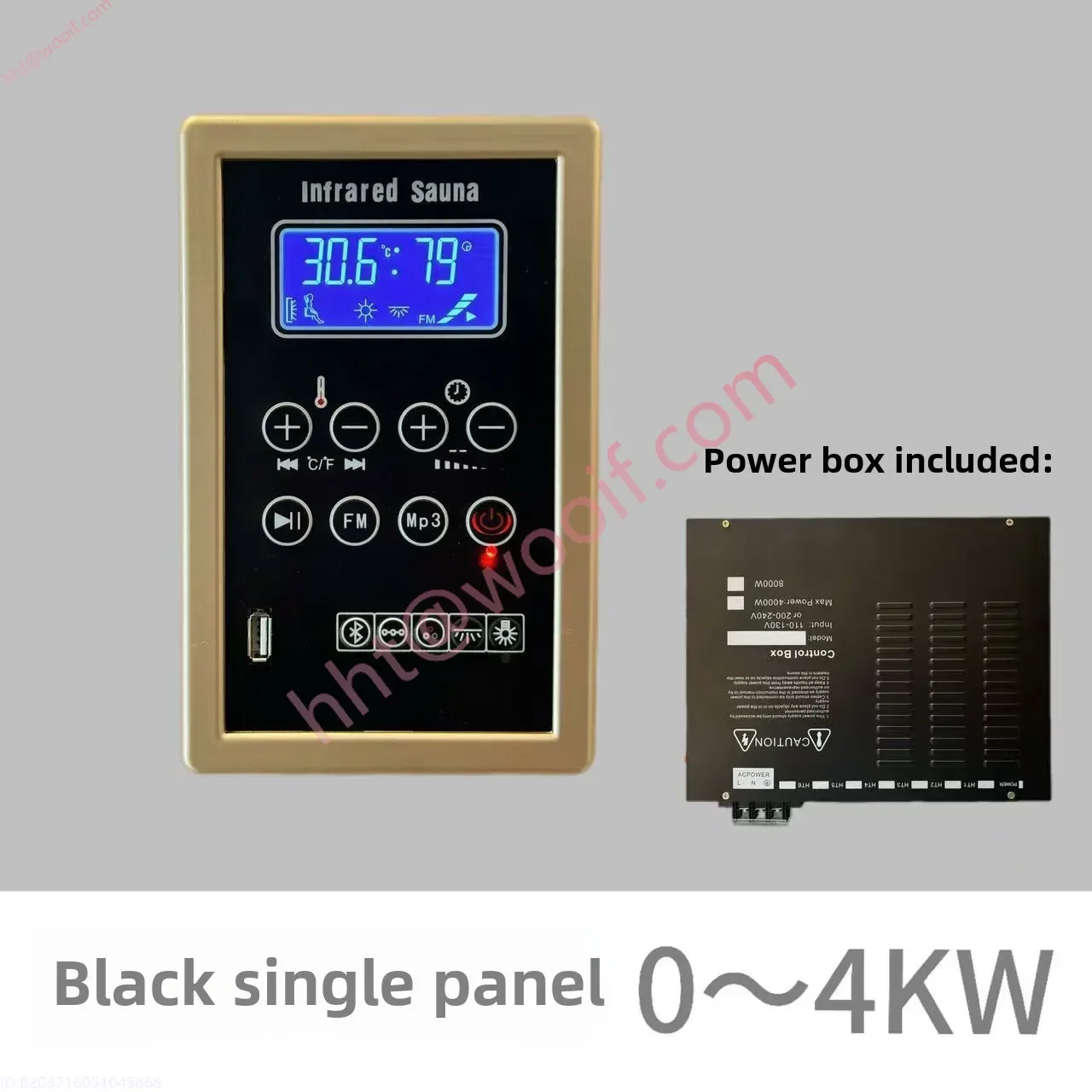 Tela lcd sauna termostato suor sala de saúde controlador de cabine de energia alta potência 110 ~ 220v tipo plug-in